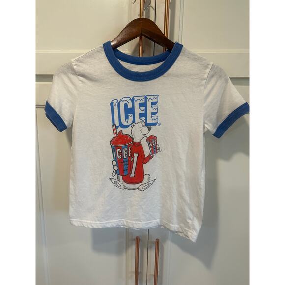 ICEE brand cropped tee women’s medium soda top 
Casual - Picture 1 of 5